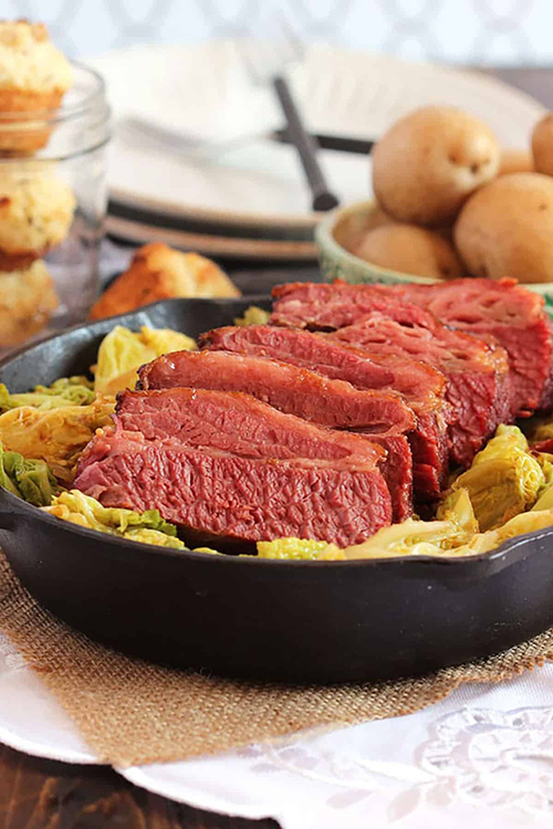 Traditional Irish Corned Beef and Cabbage