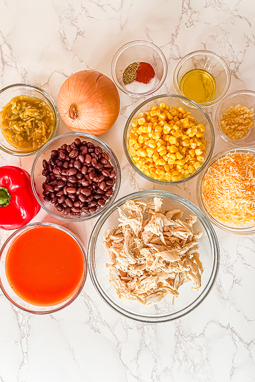 Chicken and Black Bean Enchilada Recipe Ingredients