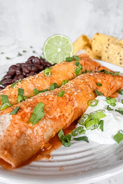 Chicken and Black Bean Enchilada Recipe