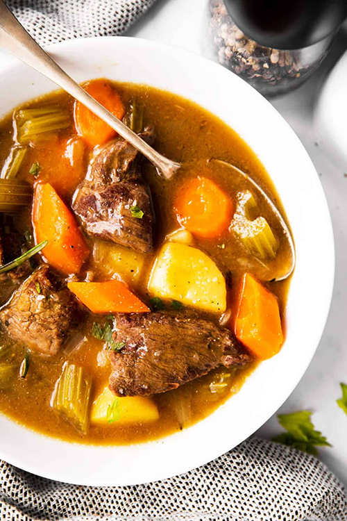 Traditional Irish Pub Food - Beef Stew