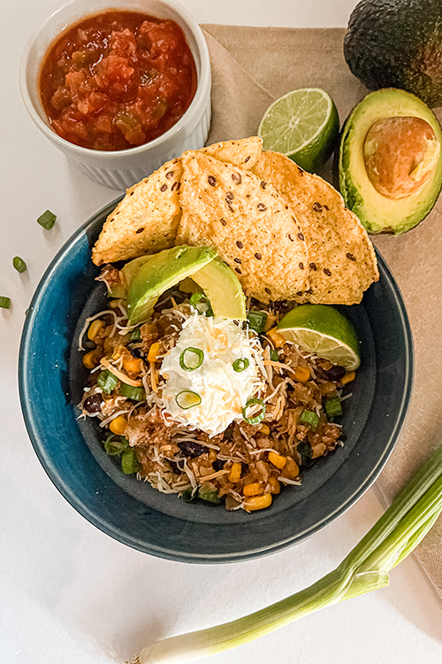 Low Carb Mexican Cauliflower Rice Bowl Recipe