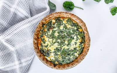 Low Carb Quiche Recipe with Spinach and Feta Cheese