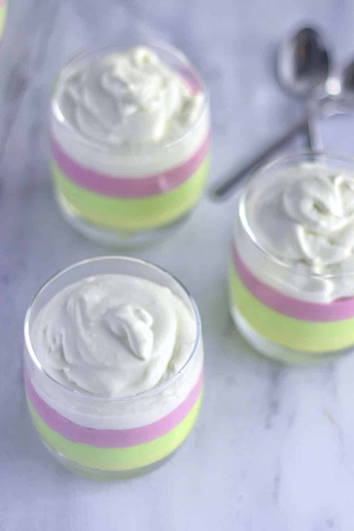 sugar free jello mousse cups for Easter dessert
