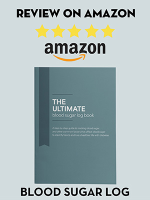 The Ultimate Blood Sugar Log Book Image for Book Review Website Page
