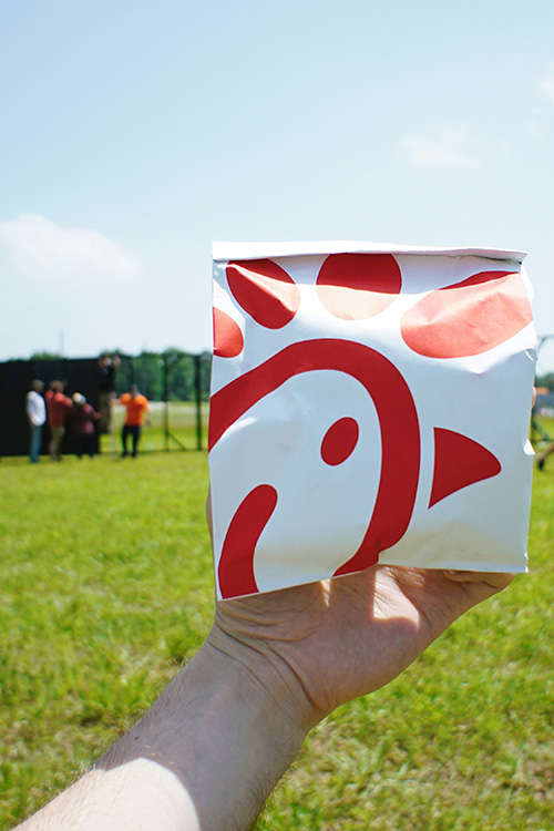 Chick Fil A Sandwich in a bag