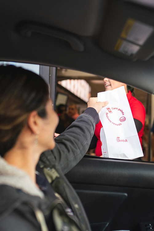 Ordering Chick Fil A Nuggets in the Drive Through