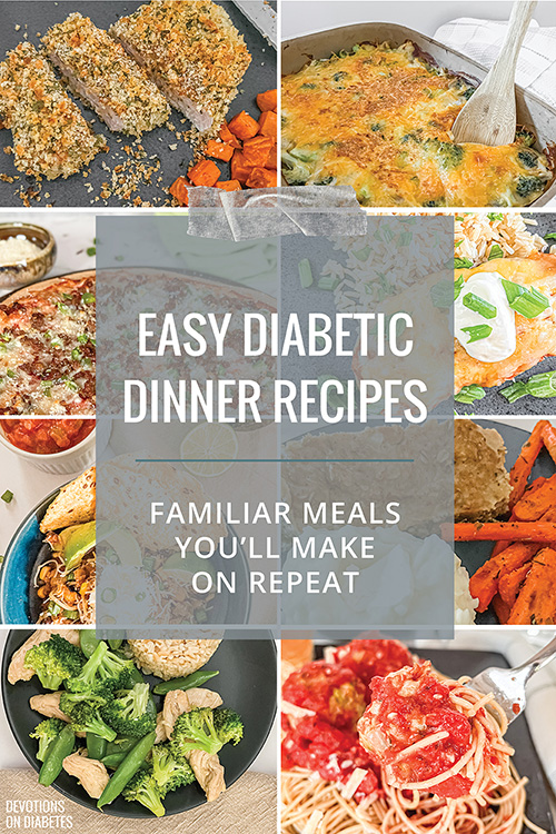 Easy Diabetic Dinner Recipes main pin